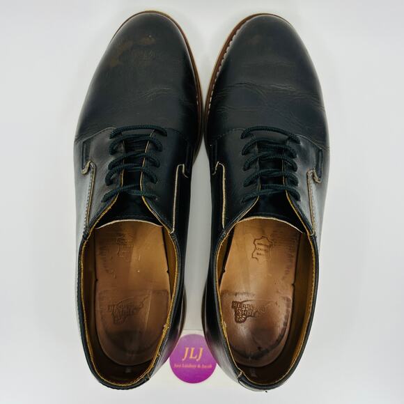 Red Wing Men's 3103 Heritage Work Postman Charcoal Leather Oxfords Size 12D - Picture 9 of 11